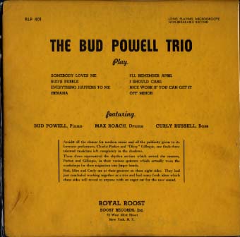 THE BUD POWELL TRIO バド・パウエル（p） - 中古オーディオ 高価買取 