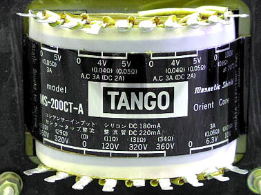 タンゴ　管球用電源トランス MS-200CT-A 中古品 タンゴ 管球用電源トランス MS-200CT-A 中古品 未使用品】 TANGO MS-
