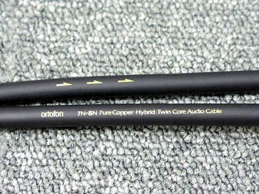美品ortofon★7N Copper Twin Core Cable Ortofon 7N + 8N Pure Copper Hybrid Twin Core Audio Cable