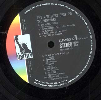 THE VENTURES BEST 20 THE VENTURES - 中古オーディオ 高価買取・販売