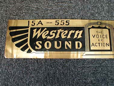 プレート WESTERN ELECTRIC - 中古オーディオ 高価買取・販売 ハイファイ堂