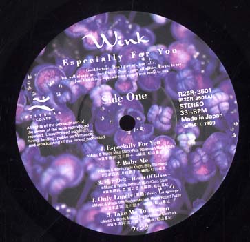 邦楽 WINK ESPECIALLY FOR YOU LP Wink レコード優しさにつつまれてEspecially for you