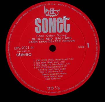 SOME OTHER SPRING /BLUES AND BALLAD KARIN KROG(vo) - 中古