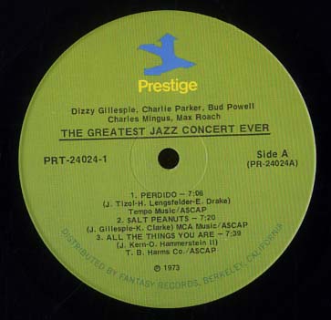 THE GREATEST JAZZ CONCERT EVER オムニバス - 中古オーディオ 高価