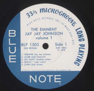 THE EMINENT JAY JAY JOHNSON VOL.1/J.J.JOHNSON J.J.JOHNSON(tb