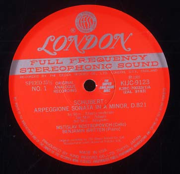 シューベルト：アルペジョーネ・ソナタイ短調/ブリッジ：チェロ