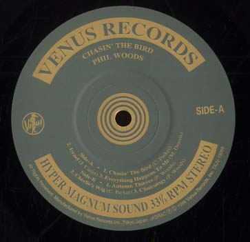 CHASIN' THE BIRD/PHIL WOODS PHIL WOODS(as) - 中古オーディオ 高価