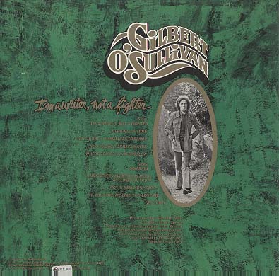 【中古】 I’m a Writer Not a Fighter ギルバート・オサリバン Gilbert O'Sullivan / I'm A Writer, Not A Fighter / LP