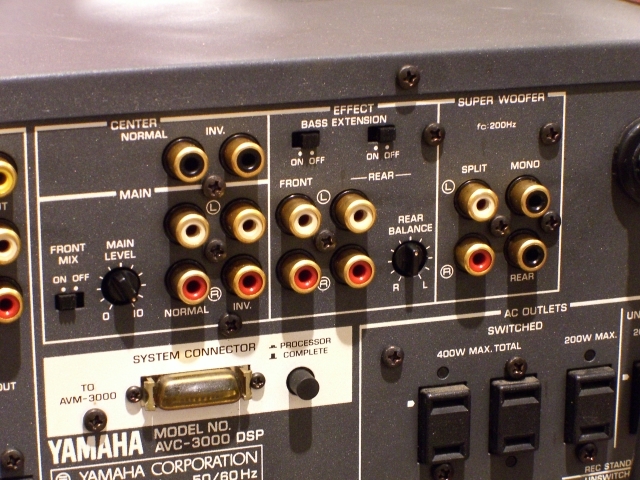 YAMAHA AVC-3000DSP＋AVM-3000 定価65万円 動作確認済 一部難あり