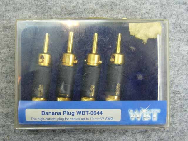 TEAC WBT-0644 バナナプラグ WBT Classic Banana plug straight, WBT-0644 (1pcs)