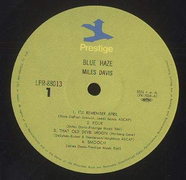 BLUE HAZE/MILES DAVIS MILES DAVIS(tp) - 中古オーディオ 高価買取