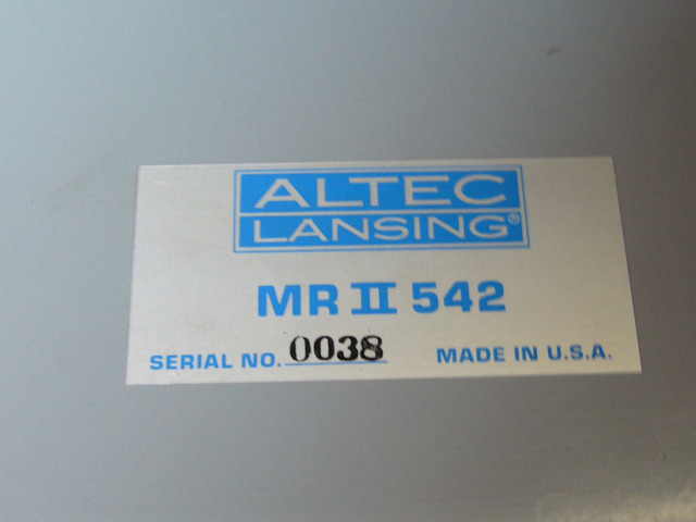 MR_2 542 ALTEC - HiFi-Do McIntosh/JBL/audio-technica/Jeff