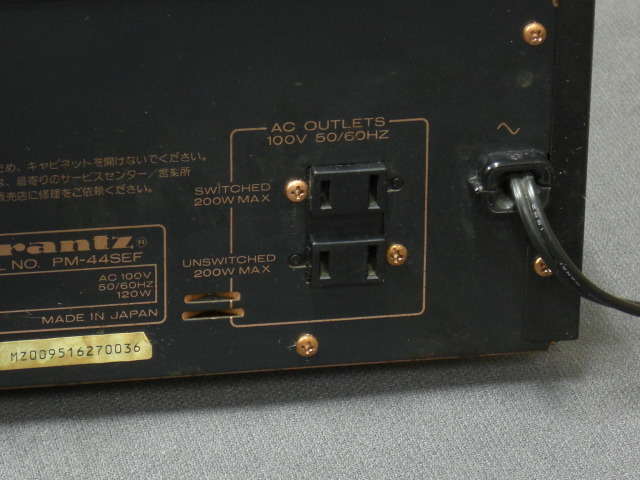 保証あり　Marantz　pm−44se　プリメインアンプ 　メンテナンス品 Marantz PM-44SEの仕様 マランツ