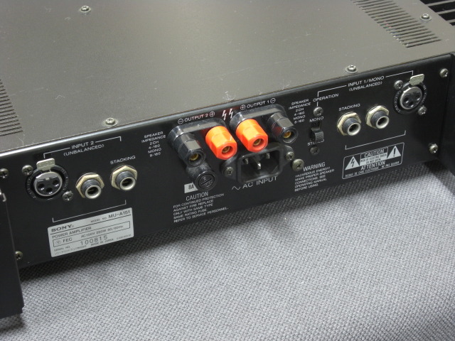 MU-A151 SONY - HiFi-Do McIntosh/JBL/audio-technica/Jeff Rowland