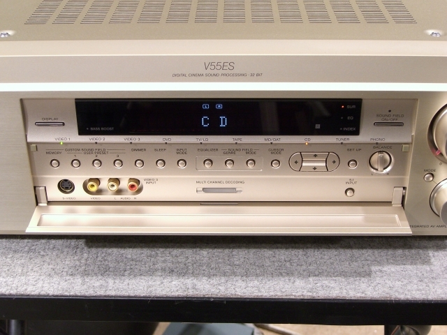 【SONY】 ソニー インテグレートAVアンプ TA-V55ES リモコン付 オーディオ機器 ゴールド 音響機器 音響機材 プリメイアンプ A0039 SONY TA-V55ESの仕様 ソニー