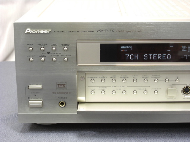 音に問題あり】Pioneer AVデジタルサラウンドアンプ VSA-D7EX 音に問題