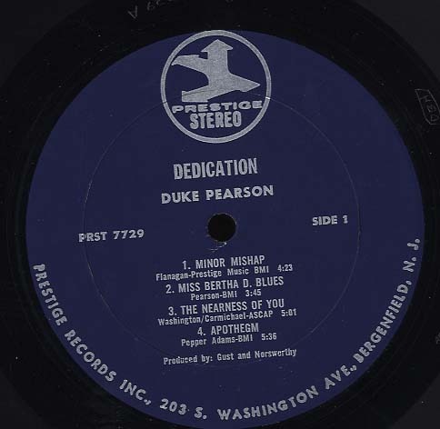 米LP Duke Pearson Dedication PRST7729 PRESTIGE /00260 Duke Pearson – Dedication! – Vinyl (LP, Album + 2 more