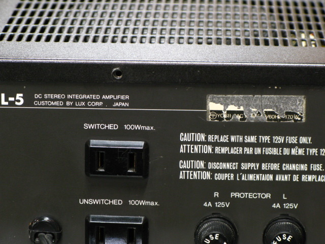 L-5 LUXMAN - 中古オーディオ 高価買取・販売 ハイファイ堂