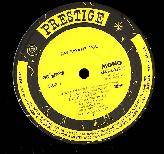 RAY BRYANT TRIO RAY BRYANT(p) - 中古オーディオ 高価買取