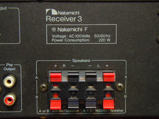RECEIVER 3 NAKAMICHI - 中古オーディオ 高価買取・販売