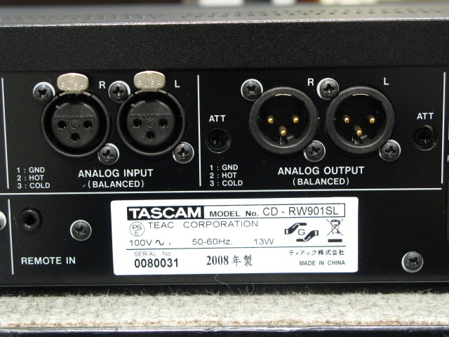 Tascam CD-RW901SL Professional CD Player ⋆ CUE Sale