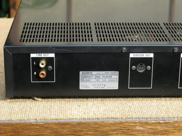 SONY CDP-302ES CDプレーヤー SONY CDP-302ESの仕様 ソニー