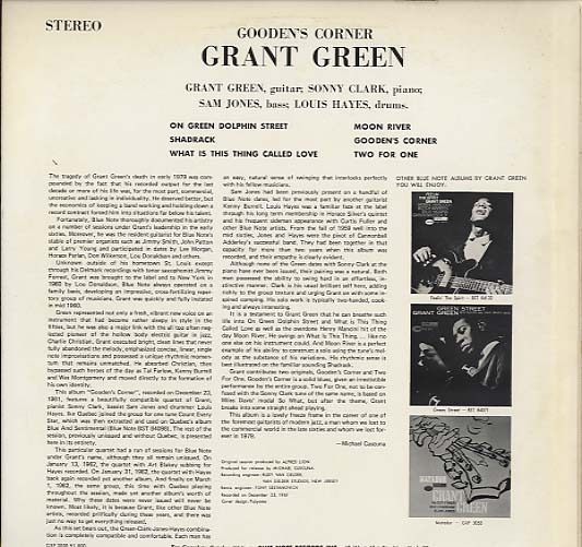 GOODEN'S CORNER/GRANT GREEN GRANT GREEN(g) - 中古オーディオ