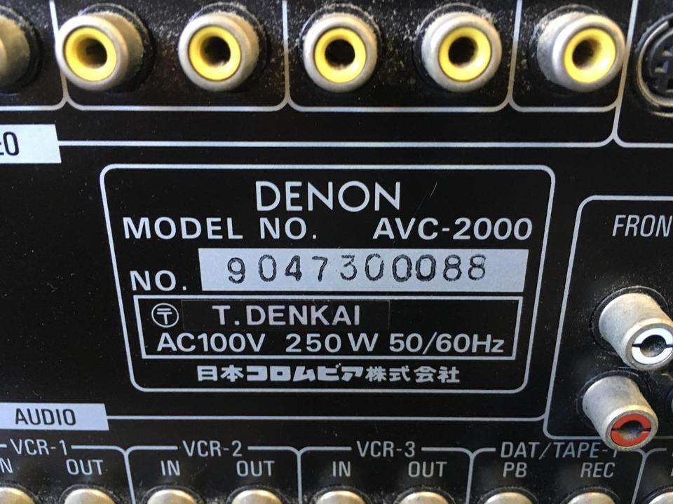 AVC-2000 DENON - 中古オーディオ 高価買取・販売 ハイファイ堂