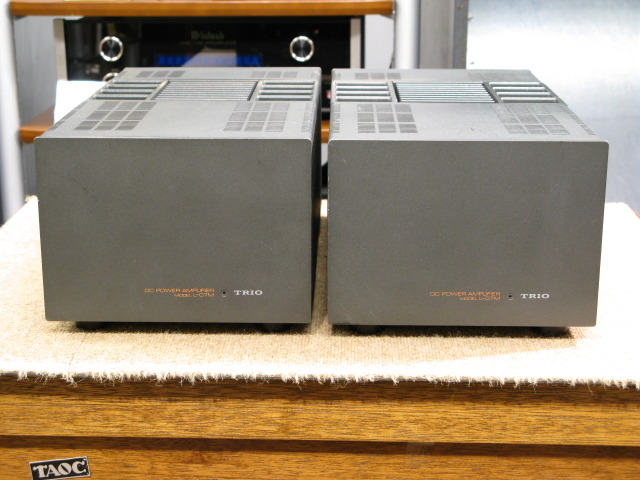 パワーアンプ L-07M 動作品＋ジャンク品 TRIO L-07MII モノラルパワー