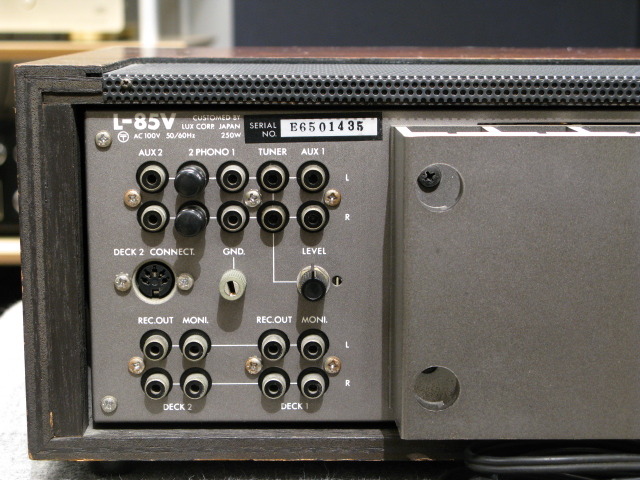 LUXMAN L-85V プリメインアンプ 通電確認済 LUXMAN プリメインアンプ L-85V（その1） | いたずラッコのブログ