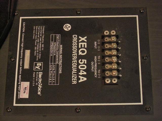 XEQ 504A+DH1A+ホーン+キャビネット（ぺア） Electro Voice - 中古
