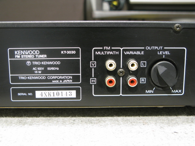 KT-3030 KENWOOD - 中古オーディオ 高価買取・販売 ハイファイ堂 KT-3030 KENWOOD - 中古オーディオ 高価買取・販売 ハイファイ堂