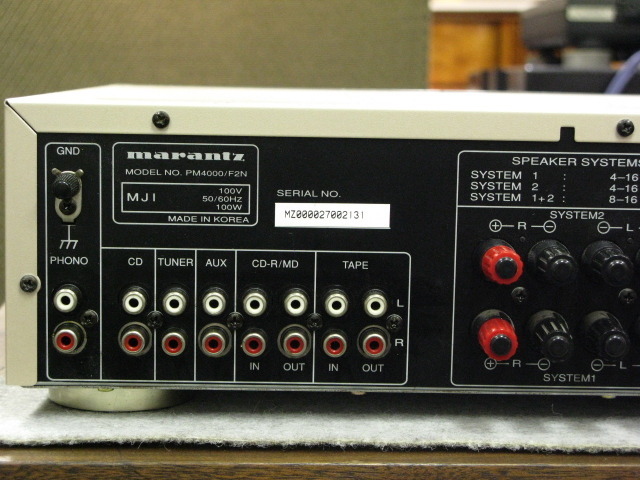 送料込　マランツ marantz PM4000 /F2N プリメインアンプ Marantz PM-4000 マランツ プリメインアンプ - x629 : GrunSound