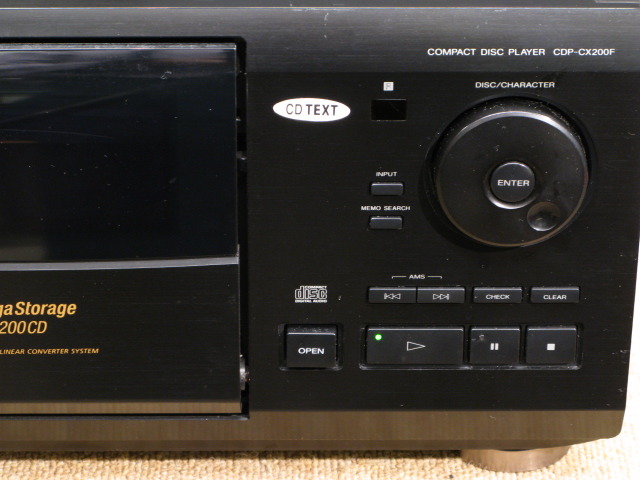 SONY Mega Storage 200CD CDプレーヤCDP-CX200F（SONY Mega Storage 