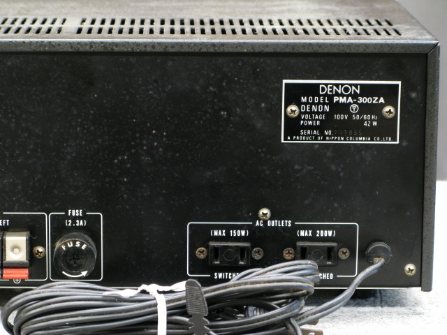 PMA-300ZA DENON - 中古オーディオ 高価買取・販売 ハイファイ堂