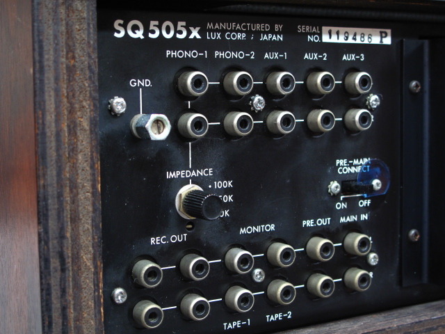 LUXMAN SQ505X　メンテ&特性確認済 SQ505X LUXMAN - 中古オーディオ 高価買取・販売 ハイファイ堂