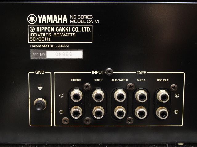 CA-V1 YAMAHA - 中古オーディオ 高価買取・販売 ハイファイ堂