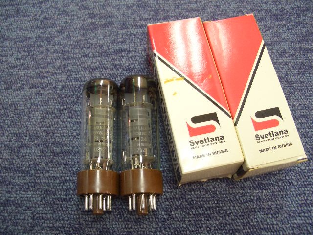EL34 Svetlana - 真空管 Yahoo!オークション (中古品) cロゴ マッチド