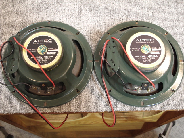 ALTEC Model 414A ウーハーユニット ペア アルテック　Y1252* ALTEC Model 414A ウーハーユニット ペア アルテック Y1252*