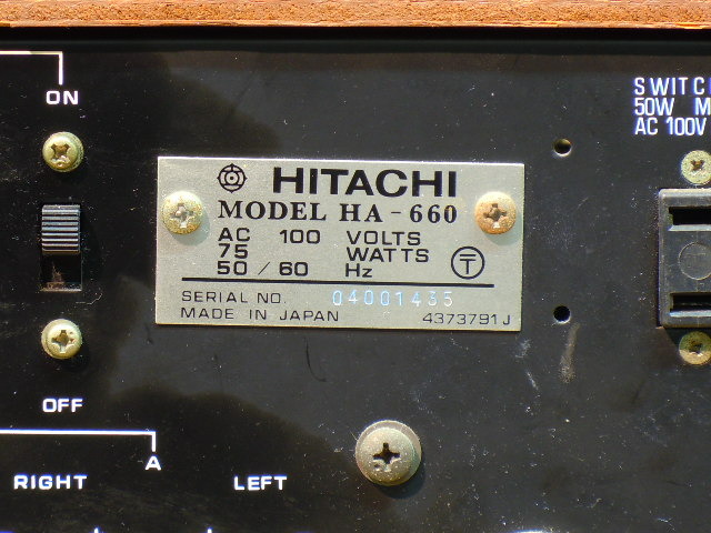 HITACHI HA-660 プリメインアンプ 【公式通販】