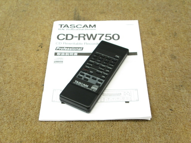 CD-RW750 TASCAM - 中古オーディオ 高価買取・販売 ハイファイ堂