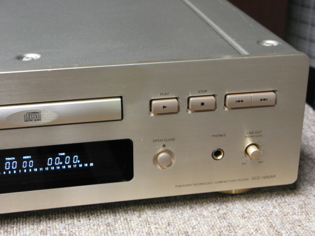 【ジャンク】DENON　DCD-1650AR DENON DCD-1650AR CDプレイヤー ジャンク 通電OK 電源コードなし