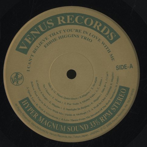 LPレコード） I Can't Believe That You're