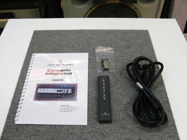 CONCERTO INTEGRATED JEFF ROWLAND - 中古オーディオ 高価買取・販売