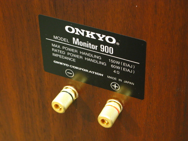 希少 ONKYO オンキョー モニター900 ① L ONKYO Monitor900の仕様 オンキヨー/オンキョー