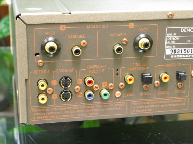 【￥270,000・1999年】DENON DVD-5000 DVDプレーヤー Denon DVD-5000 DVD Video Player, w/Remote | PCM Audio