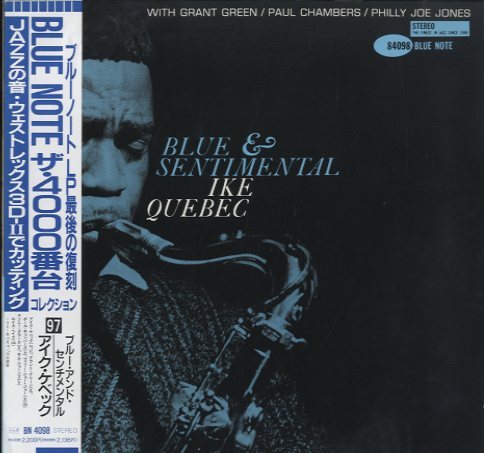 IKE QUEBEC / BLUE & SENTIMENTAL / 日本盤 Ike Quebec ‎– Blue & Sentimental（Blue Note ‎– B
