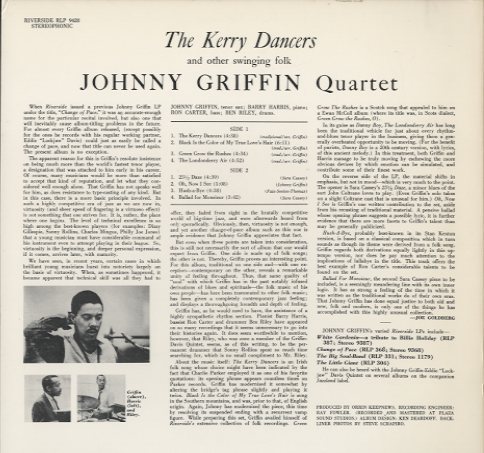 [レコード]Kerry Dancers Johnny Griffin LP Johnny Griffin Quartet – The Kerry Dancers – Vinyl (LP, Album + 3