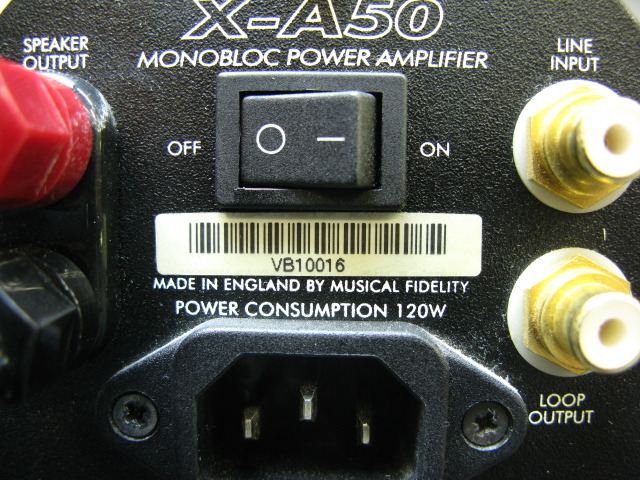 X-A50 MUSICAL FIDELITY - 中古オーディオ 高価買取・販売 ハイファイ堂
