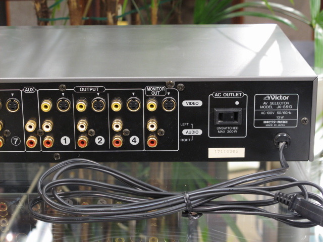 【美品】ビクター AVセレクター JX-S510 ビクター VICTO JX-S510 アンプ内蔵AVセレクター